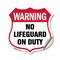 Signmission Pool Safety Shield Sign Warning No Lifeg, 12 Inch X 12 Inch, Vinyl Decal SHI-D-12-431 - alternate 1