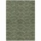 Homeroots 8' X 10' Olive Green Fern Green And Silver Geometric Washable Indoor Outdoor Area Rug 615215 - alternate 3