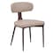 Leisuremod Dilenny Faux Leather Dining Chair - Modern Padded Side Chair with Steel Legs DC49TP - alternate 1