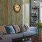 Clockswise 16in Round Battery-Operated Vintage Chiming Wall Clock with Chime & Non-Ticking Feature, Rustic Gold QI004821 - alternate 2