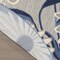 Homeroots 5' Blue And Gray Round Floral Indoor Outdoor Area Rug 545016 - alternate 6