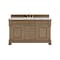 James Martin Vanities Brookfield 60 in. Single Vanity, Pecan w/ 3 CM Carrara White Marble Top 547-V60S-PCN-3CAR - alternate 1