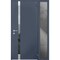 Vdomdoors Steel Door Cynex 6777 Grey Sidelight Exterior Window Stainless Inserts Single Modern Painted-W36+14 CYNEX6777EXD-GRE-W36+14 x H80-Right-hand Outswing - alternate 3
