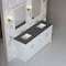 James Martin Vanities Bellshire 72" Double Vanity, Bright White w/ 3 CM Parisien Bleu Silestone Top 660-V72-BW-3PBL - alternate 4