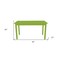 Homeroots 48" Chartreuse Solid Wood Dining Table 548864 - alternate 2