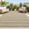 Jonathan Y Sutton Smart Jute Modern Geometric Boho Stripe Natural/Beige 3 ft. x 5 ft. Indoor/Outdoor Area Rug FXV205A-3 - alternate 1