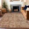 Homeroots 5' X 8' Beige And Copper Abstract Washable Indoor Outdoor Area Rug 615435 - alternate 4