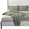 Homeroots Natural and White Solid Wood And Upholstery Full Bed Frame 524834 - alternate 6
