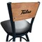 Holland Bar Stool Co 25" Blk Wrinkle Tulsa Swivel Bar Stool, Laser Engraved Back L03825BWMedMplATulsaUBlkVinyl - alternate 1