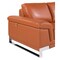 Homeroots 73in Camel And Silver Genuine Leather Loveseat 329610 - alternate 6