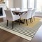 Homeroots 3' X 5' Gold Black And Beige Striped Washable Indoor Outdoor Area Rug 597217 - alternate 2