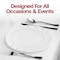 Smarty Had A Party Clear Flair Plastic Dinnerware Value Set (144 Dinner Plates + 144 Salad Plates), 288PK 210CLVP-CASE - alternate 3