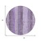 Homeroots 8' Purple And Lilac Round Striped Washable Indoor Outdoor Area Rug 617844 - alternate 3