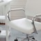Martha Stewart Piper Upholstered Office Chair in White/Polished Nickel CH-220921-2-WH-MS - alternate 4