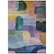 Homeroots 10' X 14' Blue Purple And Green Abstract Washable Indoor Outdoor Area Rug 604365 - alternate 4