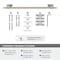 Amerock Esquire Polished Nickel/Golden Champagne Contemporary 18 in 457 mm Towel Bar BH26614PNBBZ - alternate 2