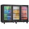 Yeego 53 inch Commercial Bar Counter 323 Cans Beverage Cooler Freestanding Fridge with LED Lighting YG-BTC-320FC-ZO - alternate 4