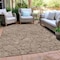 Homeroots 3' X 5' Brown And Beige Floral Washable Indoor Outdoor Area Rug 594611 - alternate 6
