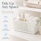 Basicwise Storage Totes, White, Plastic, 3 PK QI003238.3 - alternate 5