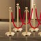 Vevor 6 Pcs Gold Stanchion Post 4 Red Velvet Ropes Sand Injection Hollow Base, 6PK TJDYQ320PDTC6-4 - alternate 3