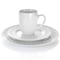 Elama Sienna 18 Piece Porcelain Dinnerware Set in White EL-SIENNA - alternate 5