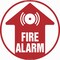 Signmission Fire Alarm 16in Non-Slip Floor Marker, 16" x 16", FD-2-C-16-99940 FD-2-C-16-99940 - alternate 1