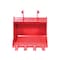Greywolf 20'' Bucket for Skid Steer Loader Backhoe Attachment, 4 Replaceable Teeth, Red Powder Coat 1070 - alternate 4