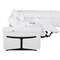 Homeroots White Italian Leather Power Reclining U Shaped Eight Piece Corner Sectional With Console 634680 - alternate 4