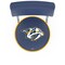 Holland Bar Stool Co 25" Chrome 2-Ring Nashville Predators Swivel Bar Stool, Back L7C425NshPre - alternate 2
