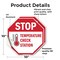Signmission Stop Temperature Check Station, 10 inch X 10 inch, Vinyl Decal, 2PK OC-D-2PACK-10-199 - alternate 2