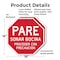 Signmission Pare Sonar Bocina Proceder Con Prec, 18 inch X 18 inch, Plastic Sign, 2PK OC-P-2PACK-18-205 - alternate 4