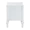 Baxton Studio Callison Spindle Nightstand - 2-Drawer Bedside Table with Turned Accents for Bedroom, White 271-14737-ZORO - alternate 3