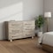 Homeroots 57" Gray Solid Wood Six Drawer Dresser 661220 - alternate 6