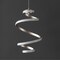 Jonathan Y Whirl 11" 1-Light Modern Minimalist Metal Helix Swirl Abstract Integrated LED Pendant, Silver JYL1704A - alternate 4