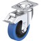 Zoro Select Plate Caster, Swivel, Rubber, 5 1/8"H L-POEV 102KA-12-FI-SB - alternate 1