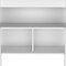 Homeroots 41in Dark Brown and White Wood Kitchen Island Set With Storage 519044 - alternate 3
