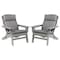 Lavish Home High Back Outdoor Chair Cushions for Patio Furniture Seats Water, Fade & UV-Resistant Fabric 82-TEX1061G - alternate 4