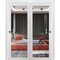 Sartodoors Sliding Closet Bypass Doors, Lucia 1299 White Silk with Mirror, Sturdy Rails Moldings Trims Hardwa LUCIA1299DBD-WS-3696 - alternate 1