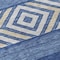 Homeroots 8' X 10' Navy Blue Ivory And Beige Southwestern Washable Indoor Outdoor Area Rug 613930 - alternate 4