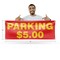 Signmission Parking $5 Dollars, 18 Inch x 48 Inch, Vinyl Banner B-30778 - alternate 3