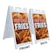 Signmission Sweet Potato Fries, A-Frame & 2 Decals Installed, Heavy-Duty Plastic Frame SBHD-D-2436-Sweet Potato Fries - alternate 3