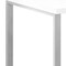 Homeroots 47" White and Silver L Shape Computer Desk With Three Drawers 333378 - alternate 2