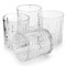 Martha Stewart Everyday Calista 4 Piece 11.5 Ounce Double Old Fashioned Glassware Set in Clear 143623.04 - alternate 4