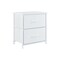Homeroots 12" White Fabric Metal And Wood Two Drawer Dresser 635730 - alternate 1