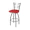 Holland Bar Stool Co 410 Jackie Stainless Steel 36in Swivel Bar Stool with Canter Red Seat 41036SS011 - alternate 1
