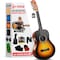 Pyle Beginner Acoustic Guitar Kit, 1/2 Junior Size All Wood Instrument with Full Accessory Kit, Picks PGACLS40SBD - alternate 1