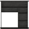 Homeroots 43" Gray Computer Desk With Hutch 403841 - alternate 4