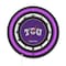 Holland Bar Stool Texas Christian University 19 Double Neon Wall Clock Clk19BK - alternate 1