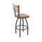 Holland Bar Stool Co Eleanor 30in Swivel Bar Stool with Bronze Finish, Medium Back and Medium Maple Seat 880 - alternate 1