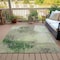 Homeroots 5' X 8' Artichoke Green And Ivory Abstract Washable Indoor Outdoor Area Rug 632018 - alternate 3